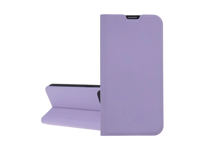 Gigapack Xiaomi Redmi A3 Bőr hatású flip tok, lila (GP-157290)