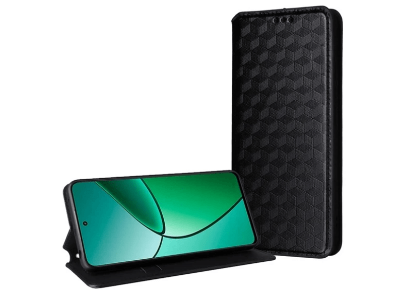 Gigapack Redmi Note 13 5G Bőr hatású flip tok, fekete (GP-154932)