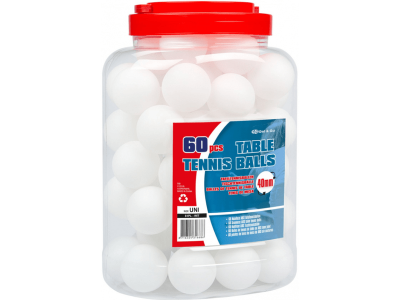 Get&Go ABS fehér ping-pong labda, 60 db