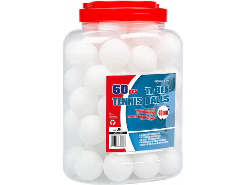 Get&Go ABS fehér ping-pong labda, 60 db