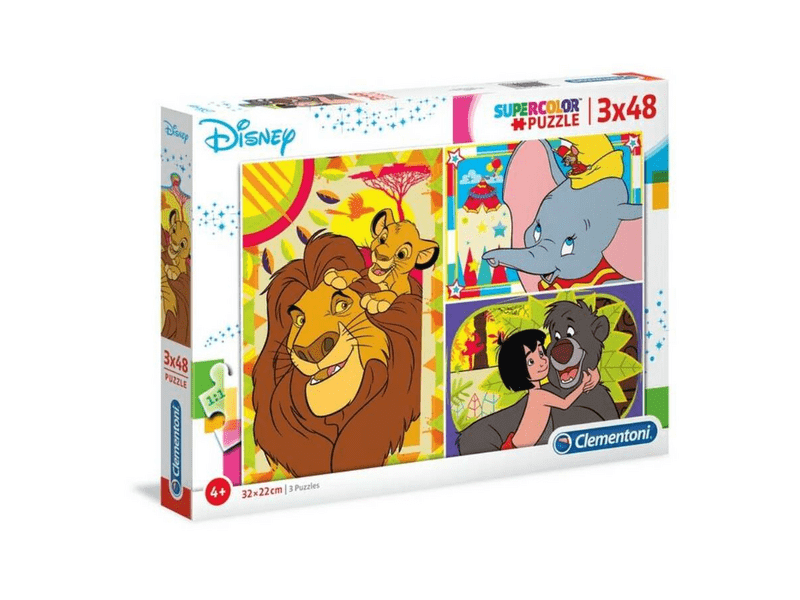 Clementoni Disney klasszikusok 3x48 db-os puzzle
