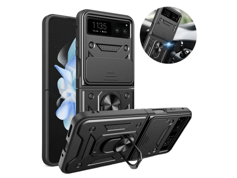 Gigapack Motorola Razr 40 Defender szilikon tok, fekete (GP-151978)