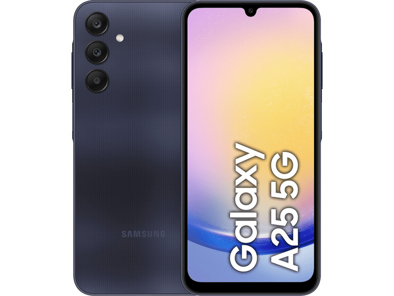 Samsung Galaxy A25 (5G) 6/128GB Okostelefon, Kékesfekete (SM-A256BZKDEUE)