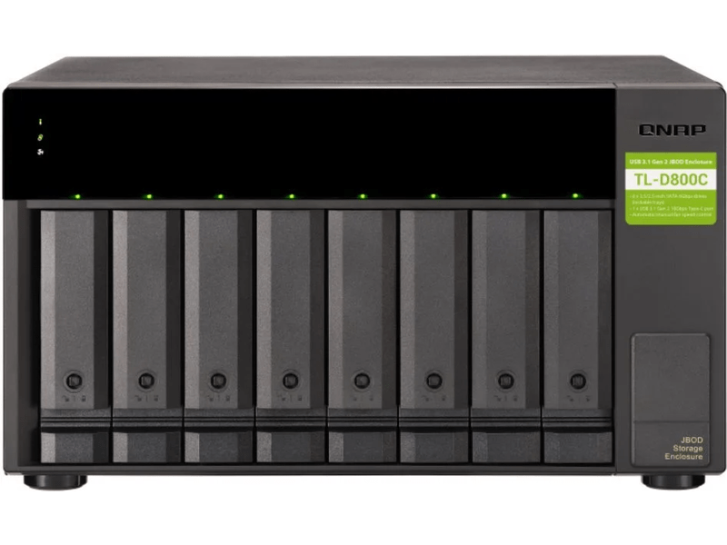 QNAP TL-D800C NAS, 8 fiók