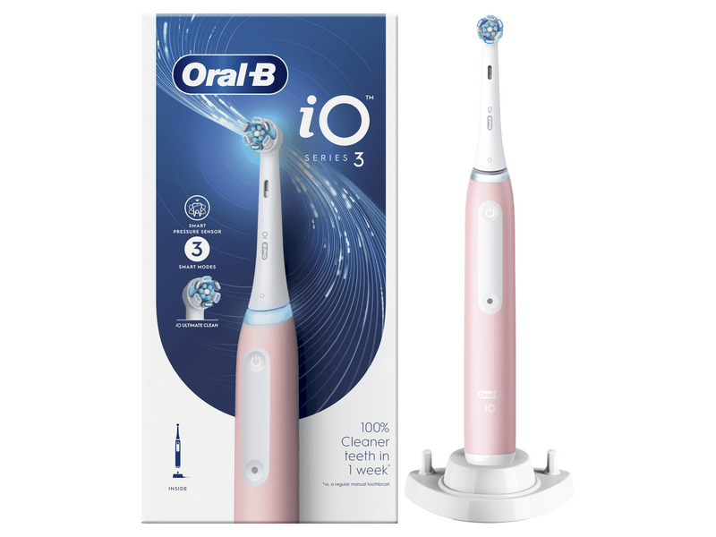 Oral-B iO3 električna četkica za zube, roza