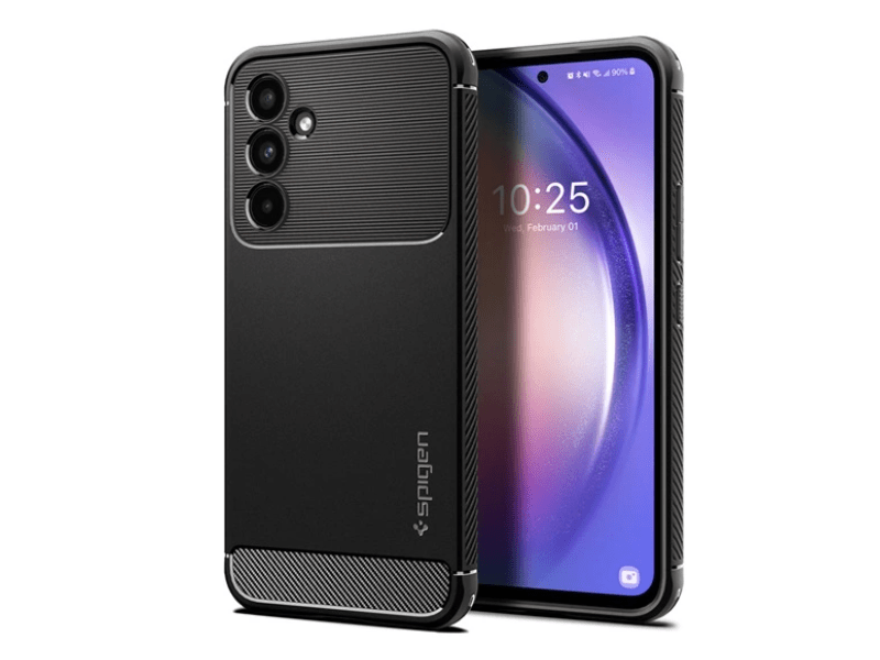 Spigen Samsung Galaxy A54 5G (SM-A546) Szilikon mobiltelefon tok, fekete ( ACS05888)