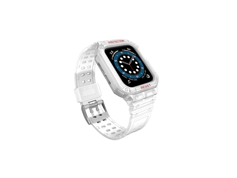 Gigapack Apple Watch pótszíj+keret, átlátszó (GP-141550)