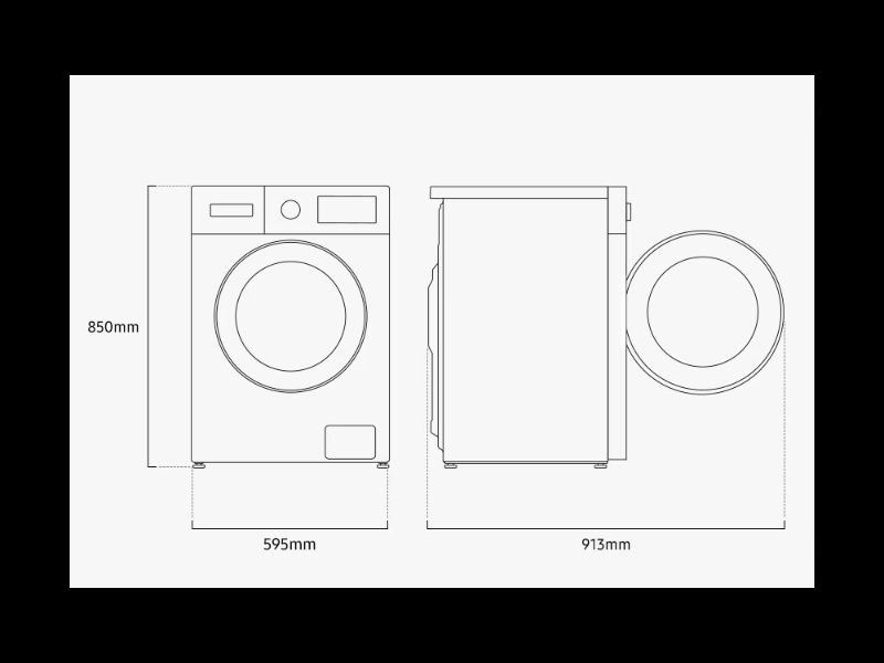 Samsung WW70FG3M05AWLE Elöltöltős keskeny mosógép