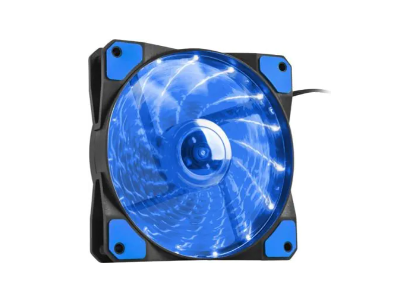 120x120 mm rendszerhűtő, kék LED