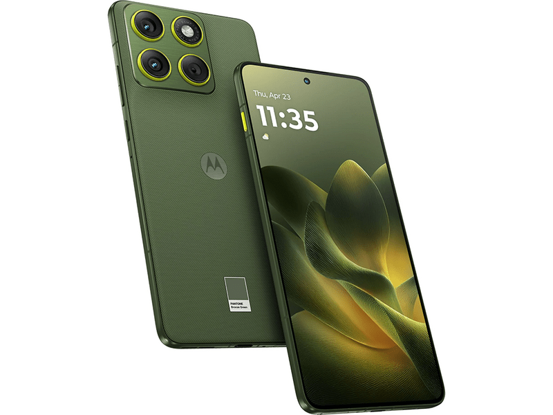 Motorola Edge 70 5G 12/512GB Okostelefon, Zöld + Moto Buds Loop, Mélyzöld