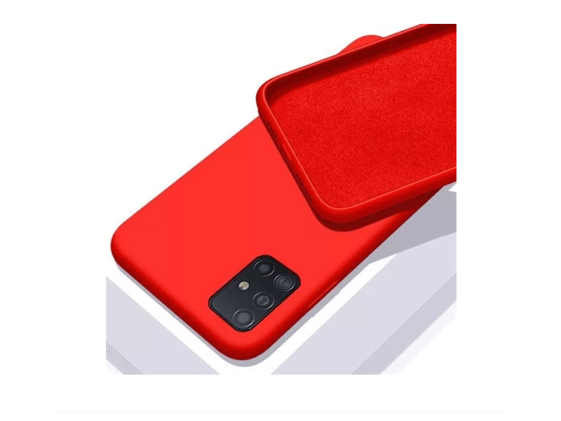Cellect PRSAMA12R Premium szilikon tok, Samsung A12, Piros