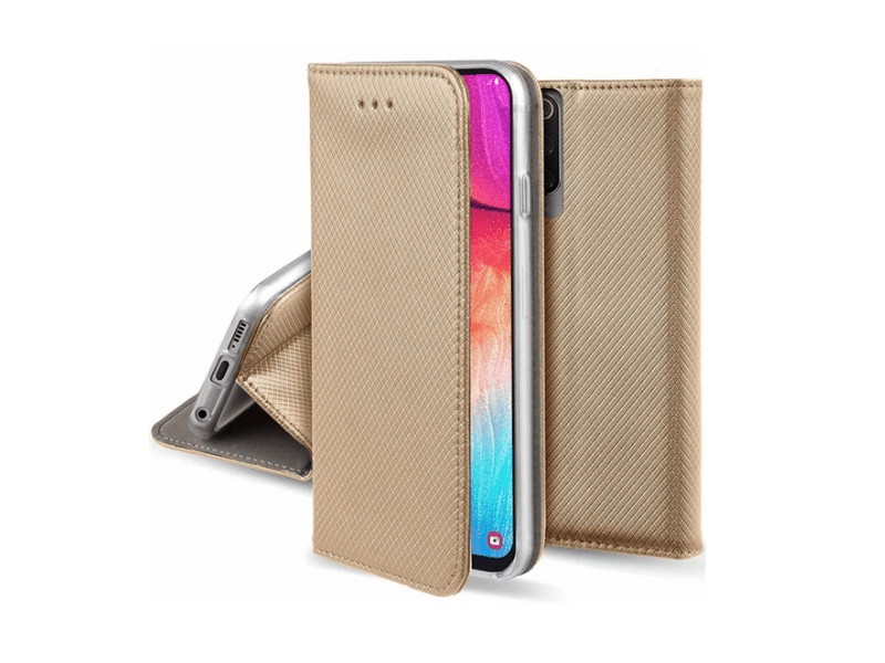 Gigapack iPhone 16 Pro Max Bőr hatású álló tok, arany (GP-160231)