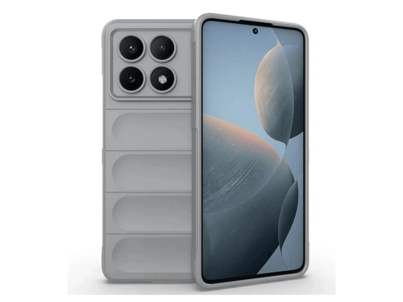 Gigapack Xiaomi Poco X6 Pro Szilikon tok, világosszürke (GP-155493)