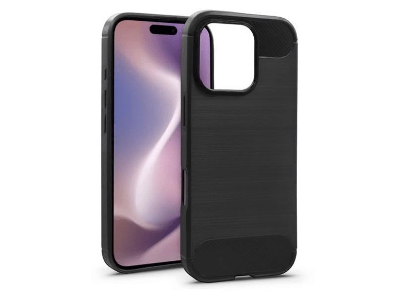 Gigapack iPhone 16 Pro Szilikon telefonvédő tok, fekete (GP-160157)