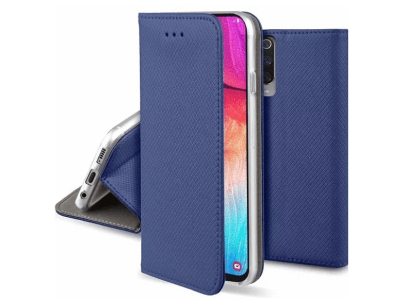 Gigapack Infinix Smart 8 (X6525) Bőr hatású flip tok, sötétkék (GP-159763)