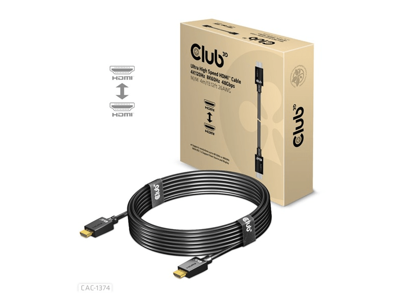 Club 3D Ultra High Speed HDMI kábel, 4m (CAC1374)