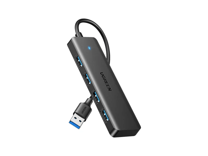 Ugreen CM219 USB HUB 4 az 1-ben 15cm, fekete (25851)