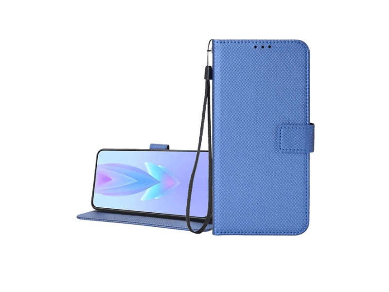 Gigapack Huawei Nova 12i Bőr hatású flip tok, sötétkék (GP-158325)