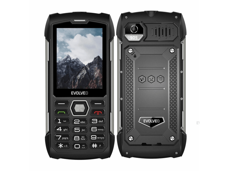 Evolveo StrongPhone H1 Mobiltelefon, fekete-ezüst (SGM SGP-H1-BS)