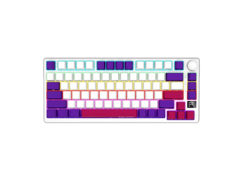 Lorgar KBP7075W Billentyűzet, fehér (LRG-KBP7075W-WH-US)