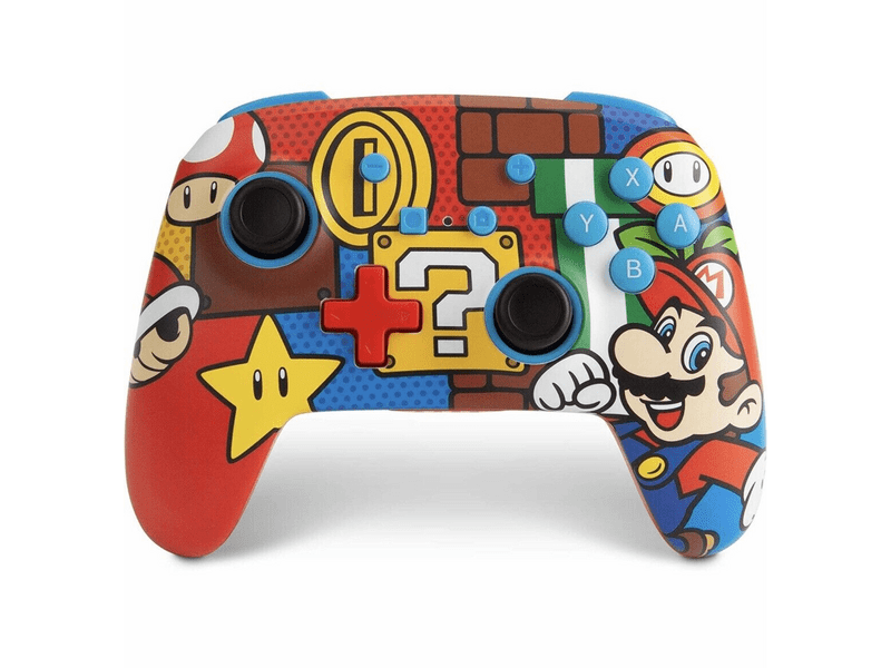 PowerA 1519764-02 Enhanced Nintendo Switch vezeték nélküli kontroller, Mario