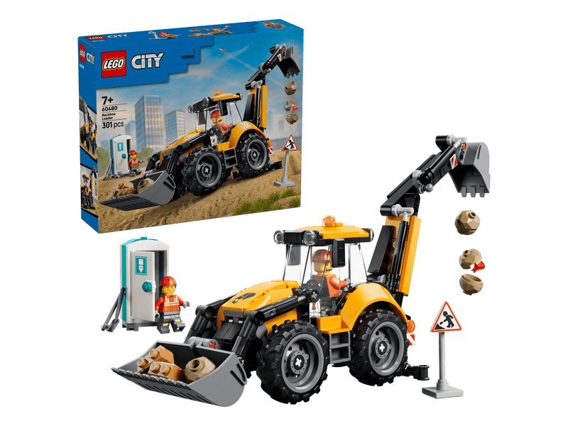 LEGO® City Sárga árokásó-rakodó (60480)