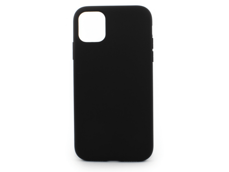 Apple iPhone 12/12 Pro Premium szilikon tok, fekete (PRIPH1261BK)
