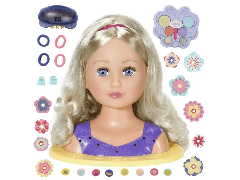 Baby Born fésülhető/ sminkelhető babafej (825990)