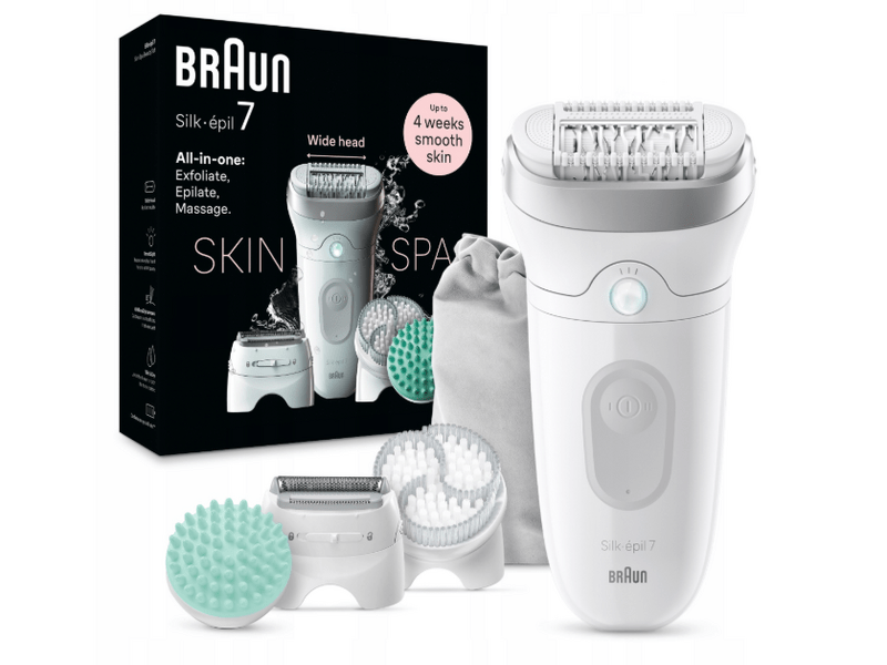 Braun Silk-épil 7 SkinSpa epilátor, ezüst (SE7-081)