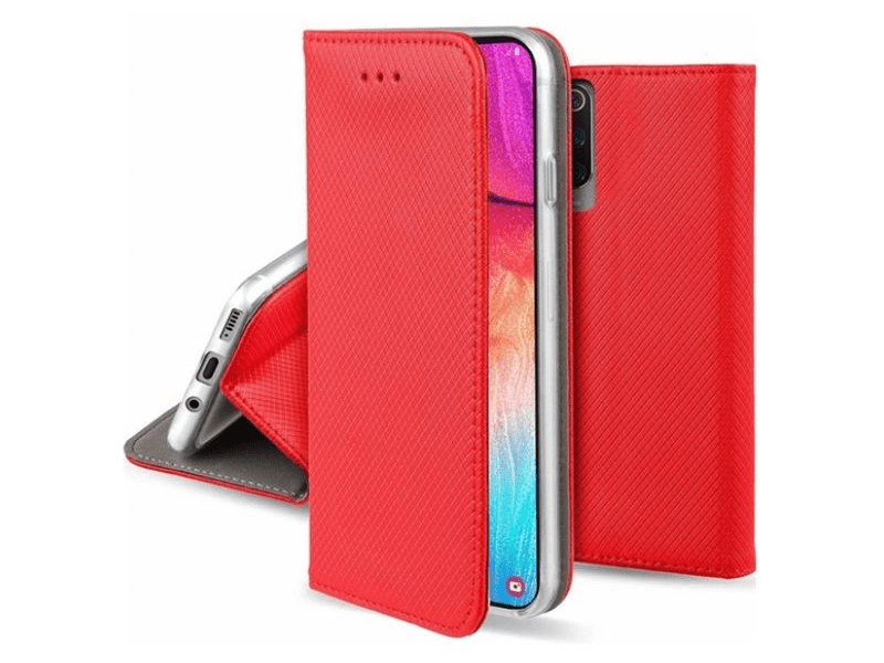 Gigapack GP-150727 Samsung Galaxy A05s bőr hatású flip tok, piros