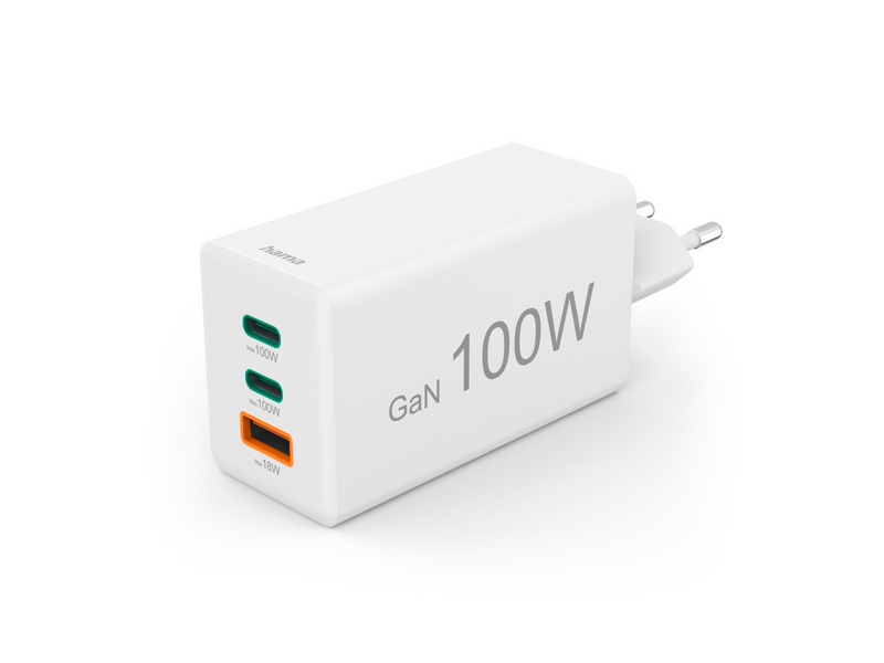 Hama Hálózati töltő, USB + TYPE-C ,100W (201997)