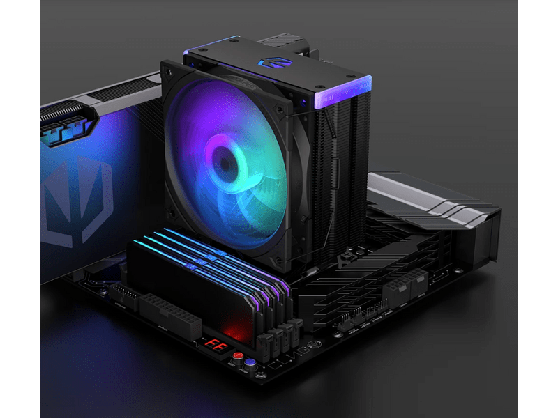 Endorfy Fera 5 Black ARGB Processzorhűtő, 120mm (EY3A012)