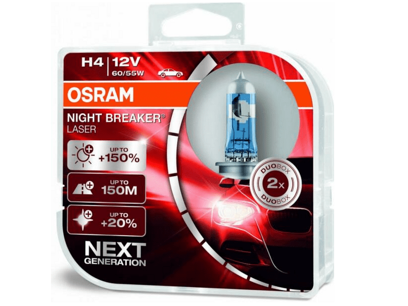 Osram Night Breaker Laser 64193NL-01B H4/12V/60W/4050K Duo Fényszóró