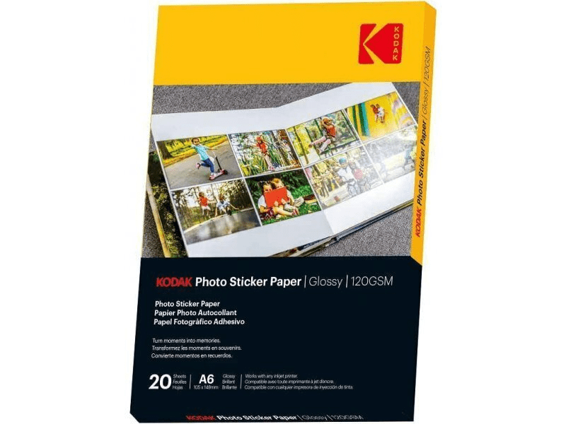 Kodak ragasztható fotópapír, fényes, A6, 20db (KO-3510652)