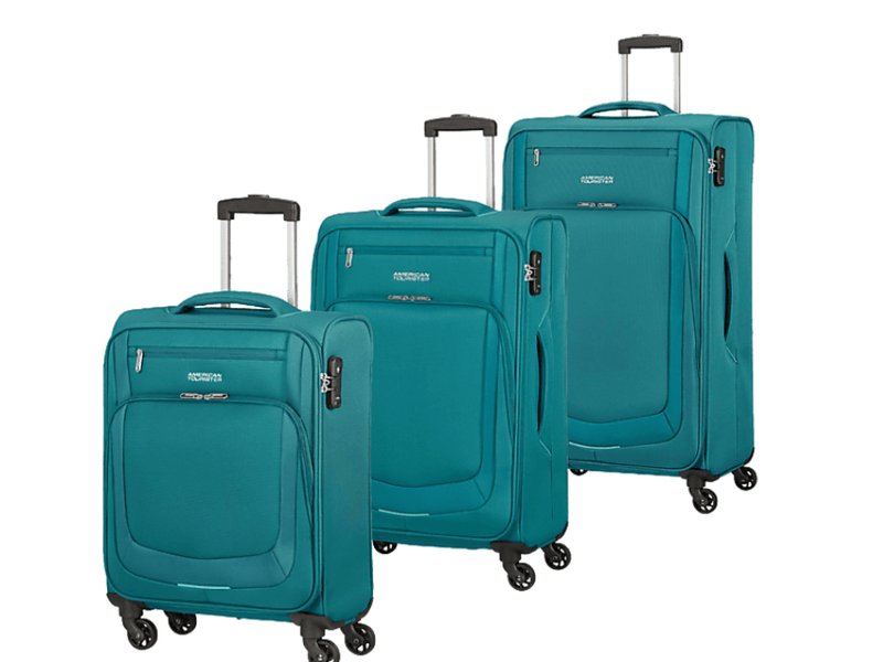 American Tourister Summer Session bőröndszett, 3 darabos, kék