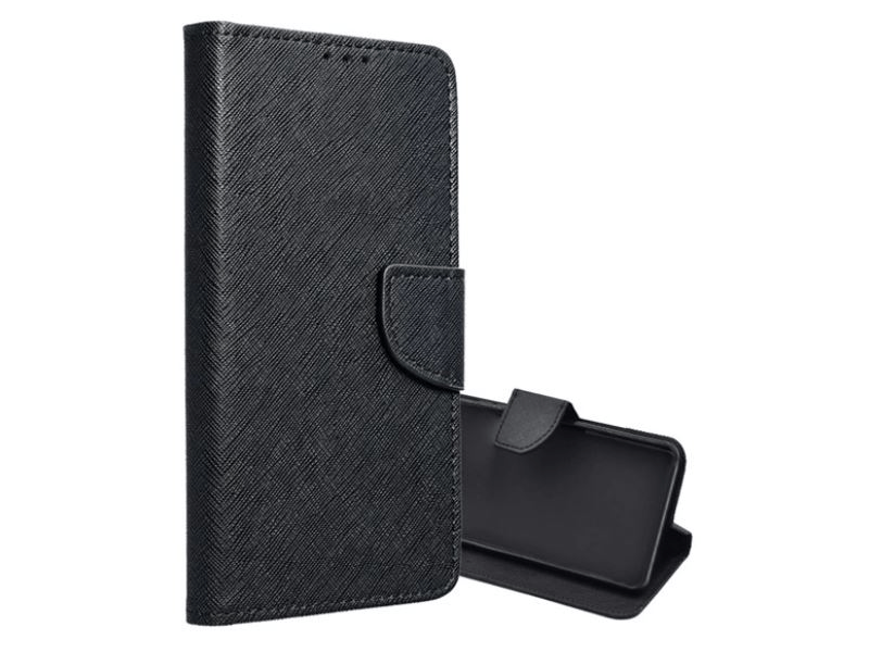 Gigapack Xiaomi Redmi 13 Bőr hatású flip tok, fekete (GP-159016)