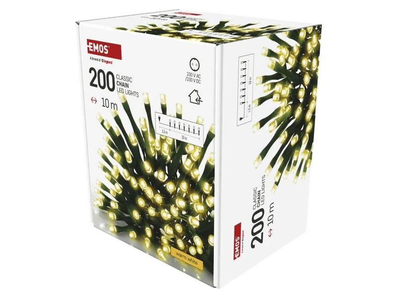 Emos LED fényfüzér, melegfehér, 10m (D4GW03)