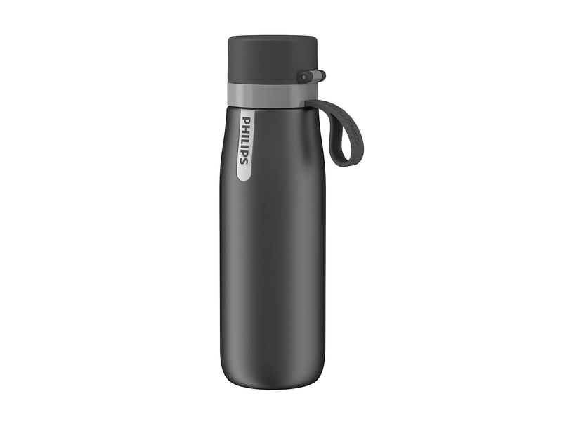 GoZero szűrős fémpalack, 550ML, szürke