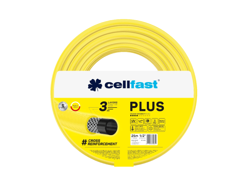 Cellfast Plus 3 rétegű locsolótömlő 1/2