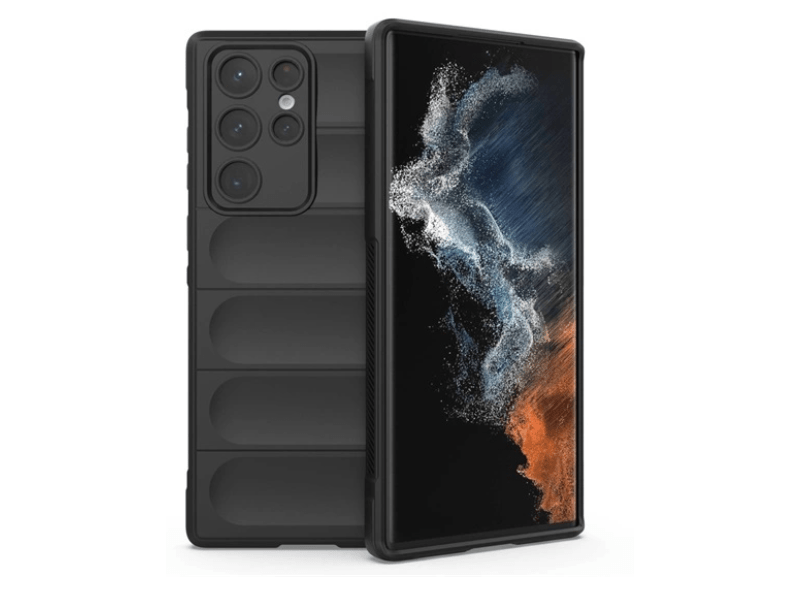 Gigapack Samsung S22 Ultra Szilikon tok, fekete (GP-134256)
