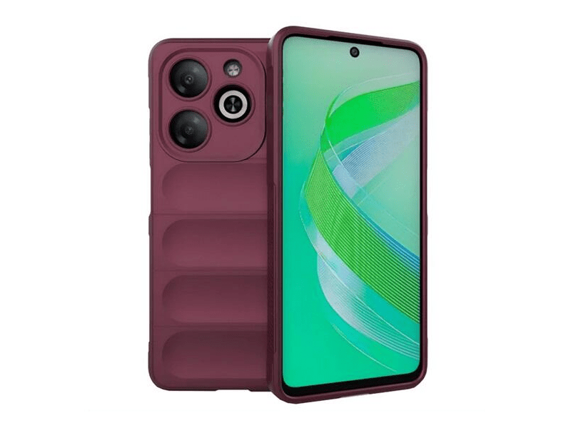 Gigapack Infinix Smart 8 Szilikon telefonvédő, bordó (GP-159546)