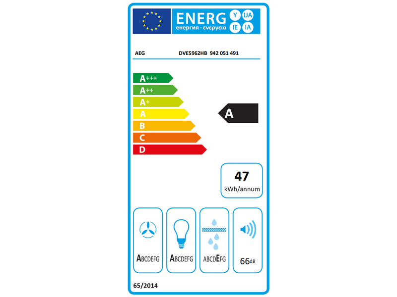 AEG DVE5962HB Kürtős páraelszívó