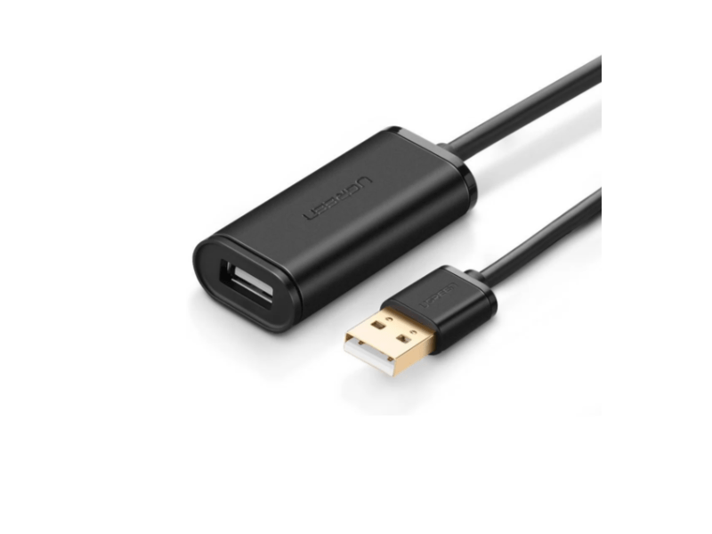 Ugreen US121 USB-A Adatkábel, 10m, fekete (10321)
