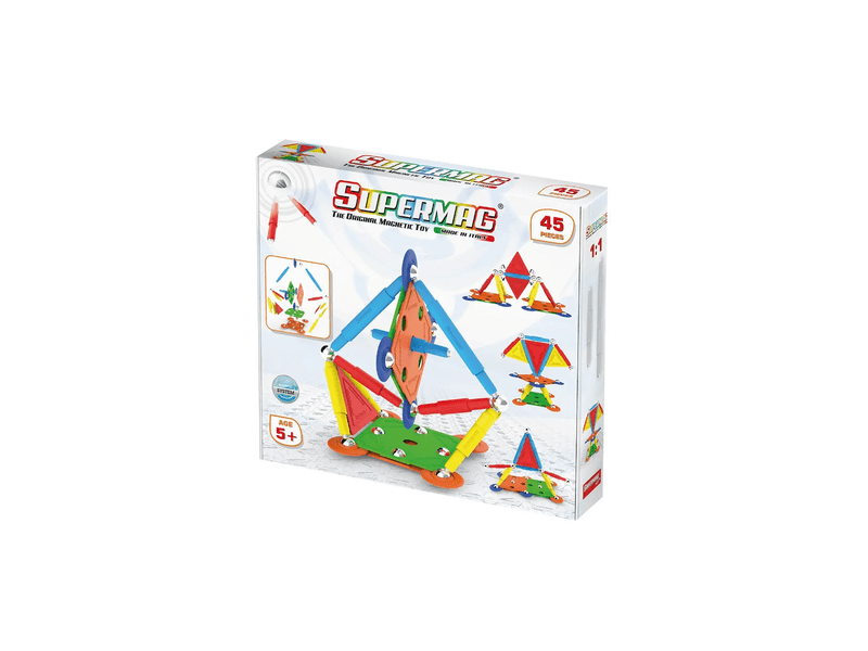Supermag Projects Multicolor 45 db-os mágneses építőjáték (SMG 0651)