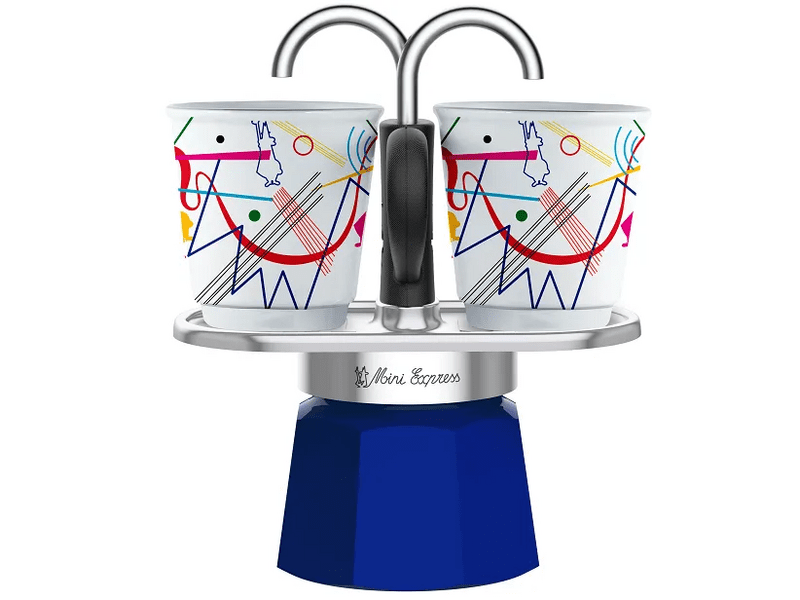 Bialetti Mini Express Kandinsky kotyogós kávéfőző szett (1407/NP)