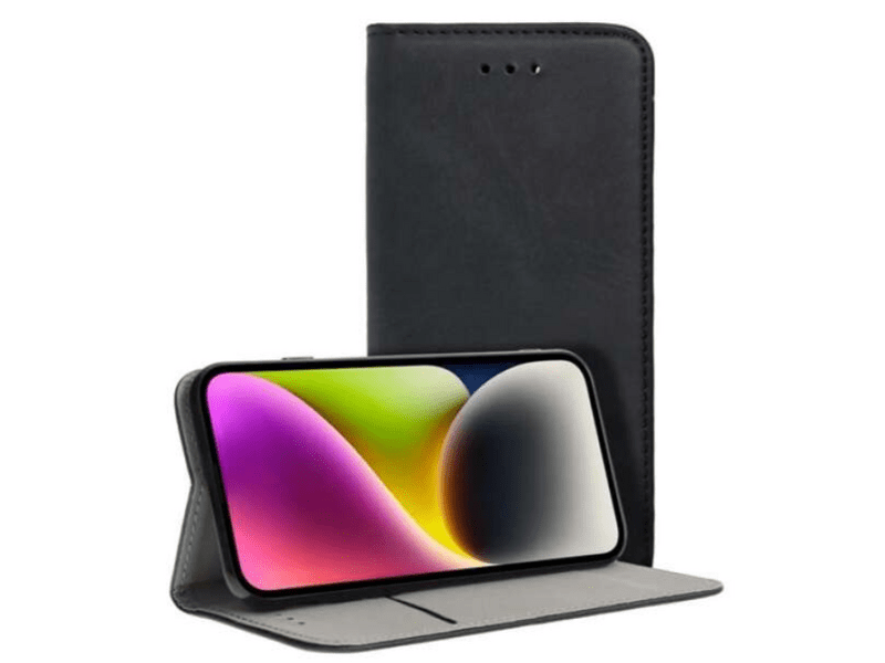 Gigapack Oppo Reno 12 Pro 5G Bőr hatású álló tok, fekete (GP-160720)