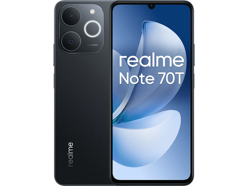 Realme Note 70T 4/64GB Okostelefon, fekete + Yettel csomag