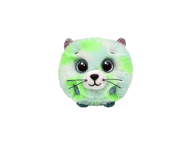 TY Beanie Balls plišana figura - zelena mačka (TY42537)