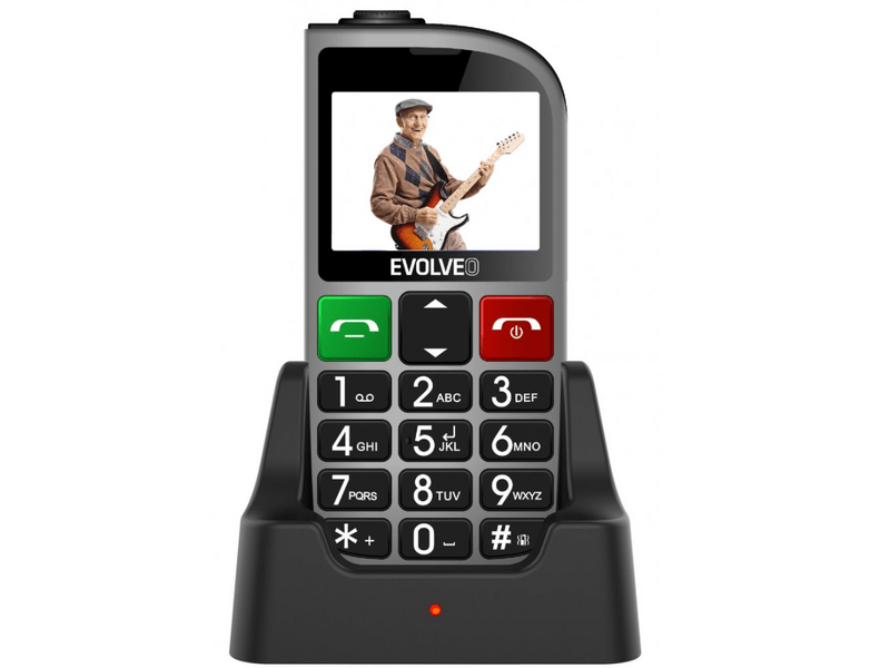 Evolveo EP800 EasyPhone FM Mobil idősek számára, ezüst