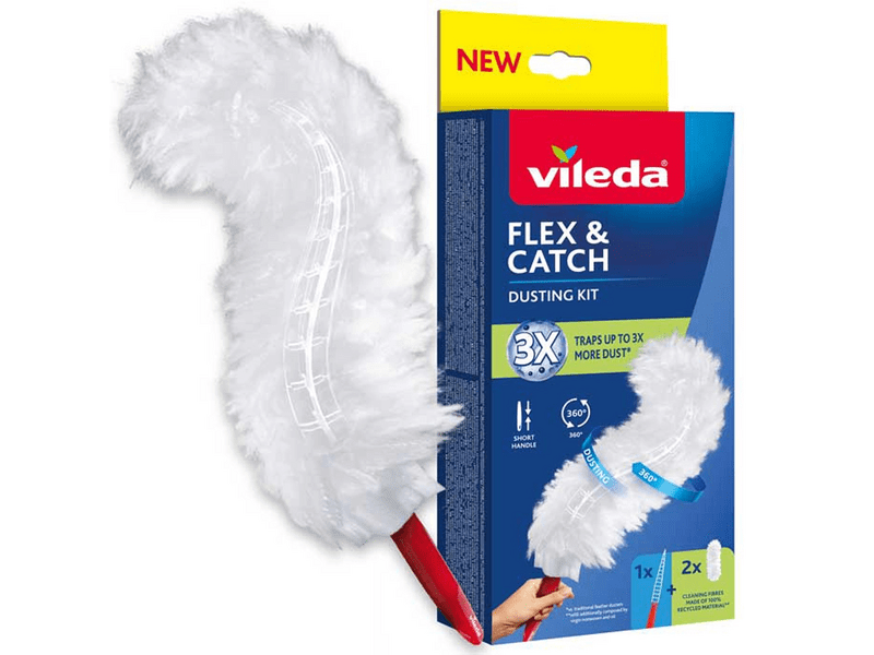 Vileda Flex&Catch rövid nyelű portörlő szett (179432)